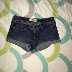 Short-short jean shorts